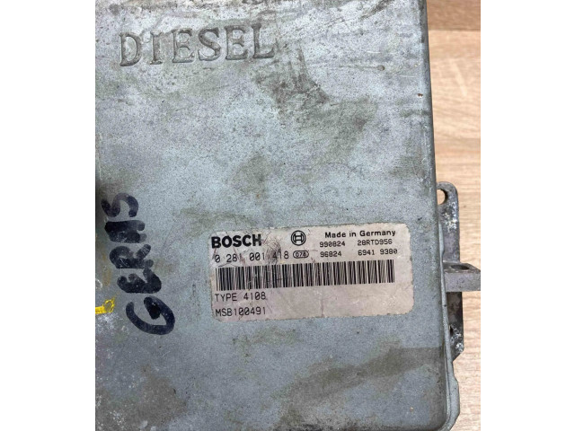 Блок управления двигателем Блок управления 0281001418, MSB100491   Rover 100