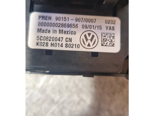 Блок управления климат-контролем 5C0820047C, 901519070007 Volkswagen Jetta VI