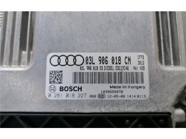 Блок управления двигателем ECU 3L906018CN, 281018227    Audi Q3 8U