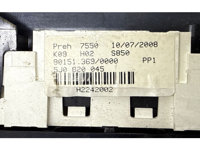 Блок управления климат-контролем 5J0820045 Skoda Fabia Mk2 (5J)