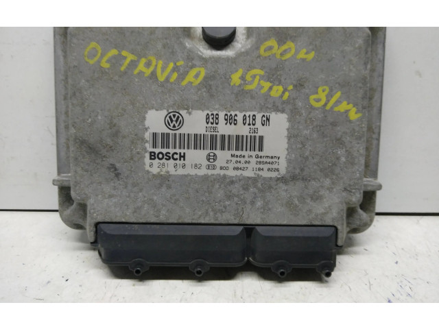 Комплект блоков управления 038906018GN, 0281010182   Skoda Octavia Mk1 (1U)