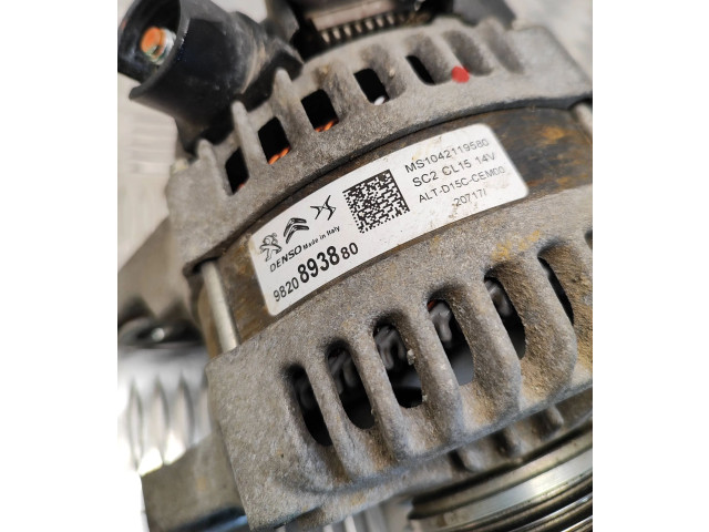 Генератор 9820893880 Citroen Berlingo