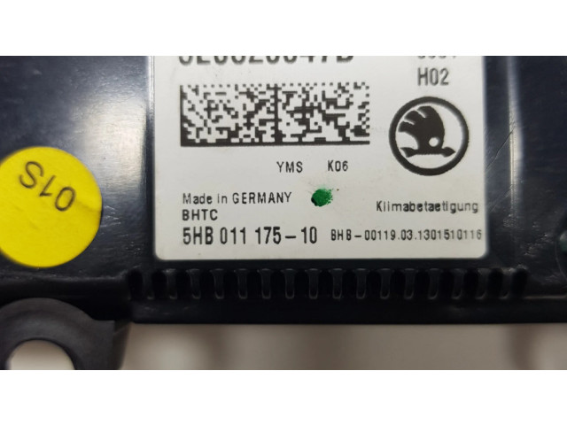 Блок управления климат-контролем 5E0820047D, 5HB01117510 Skoda Octavia Mk3 (5E)