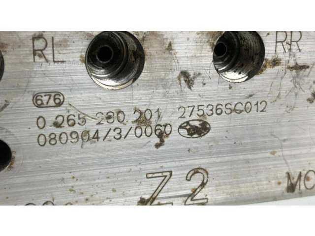 Блок АБС 27536SC012, 0265230201   Subaru  Forester SH  2008-2013 года