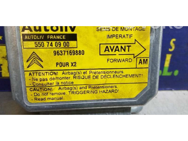Блок подушек безопасности 9637169880, 550740900   Citroen Xantia