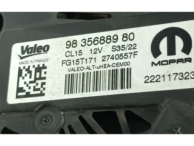Генератор    9835688980, VALEO   Peugeot 2008 II