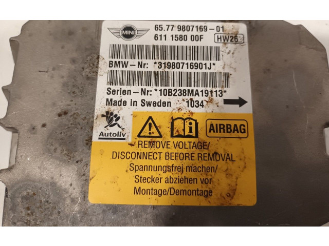 Блок подушек безопасности 31980716901J Mini One - Cooper Coupe R56
