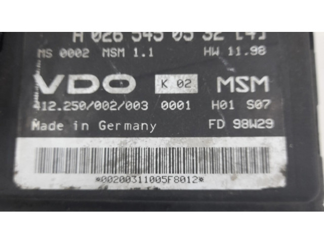 Řídící jednotka A0265450532 Mercedes-Benz A W169 2009