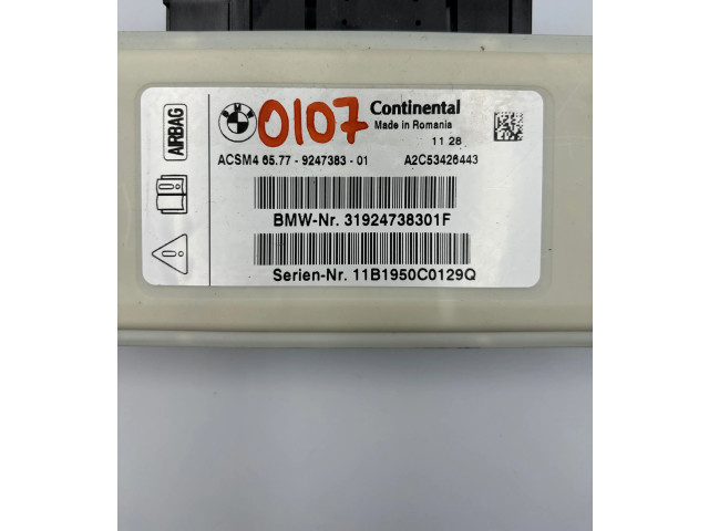 Блок подушек безопасности 9247383, 31924738301F   BMW X3 F25