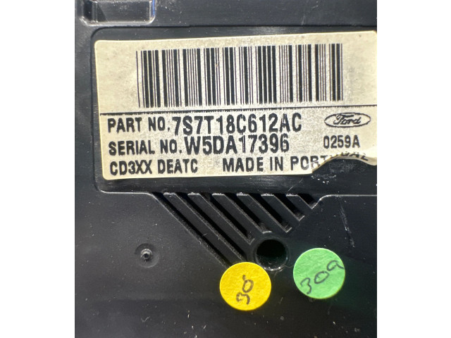 Блок управления кондиционера воздуха / климата/ печки (в салоне) 7S7T18C612AC, 0259A Ford Galaxy