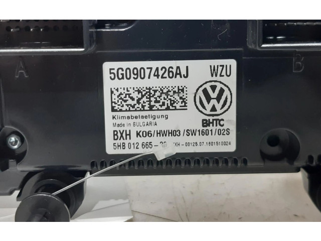 Блок управления климат-контролем 5G0907426AJ Volkswagen Touran II