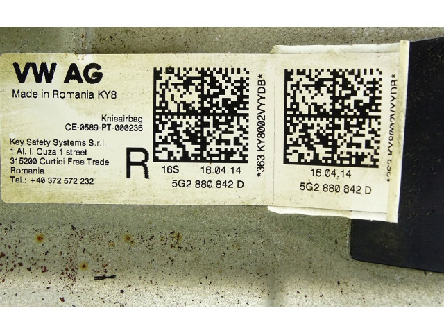 Подушка безопасности для колен 5G2880842D Skoda Octavia Mk3 (5E)