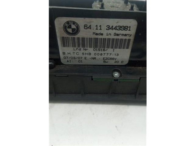 Блок управления климат-контролем 64113443981, 64113443981   BMW X3 E83