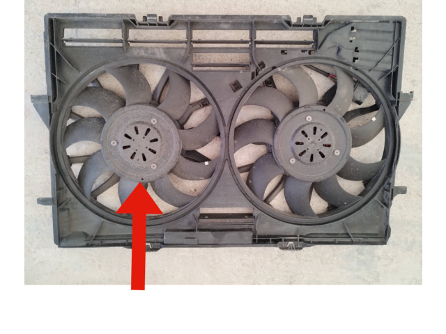 Вентилятор радиатора 4H0959455AE, A45565107 Audi A7 S7 4G