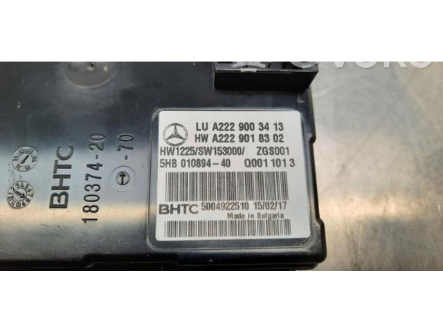 Блок управления климат-контролем A2229003413   Mercedes-Benz GLC C253