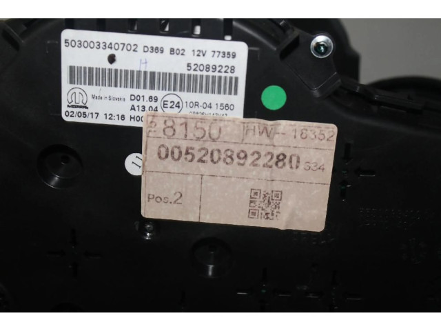 Панель приборов Fiat 500X