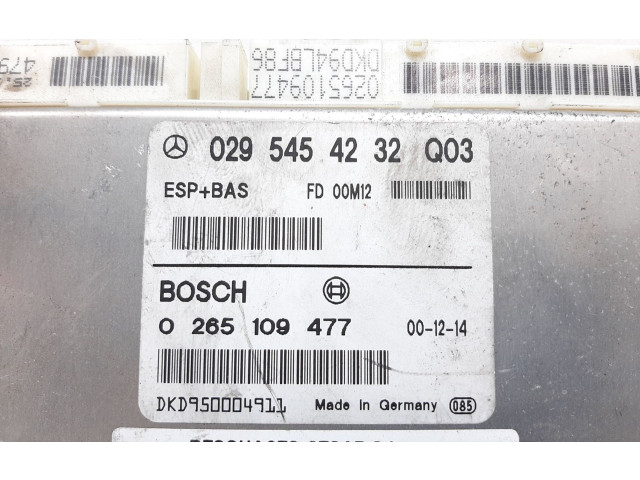 Блок управления АБС 0265109477   Mercedes-Benz A W168