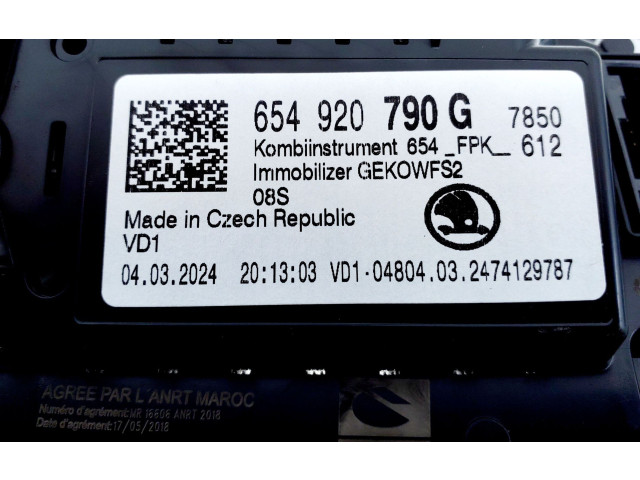 Панель приборов 654920790G   Skoda Scala       