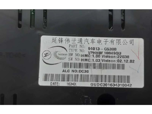 Панель приборов 94013G5300 KIA Niro