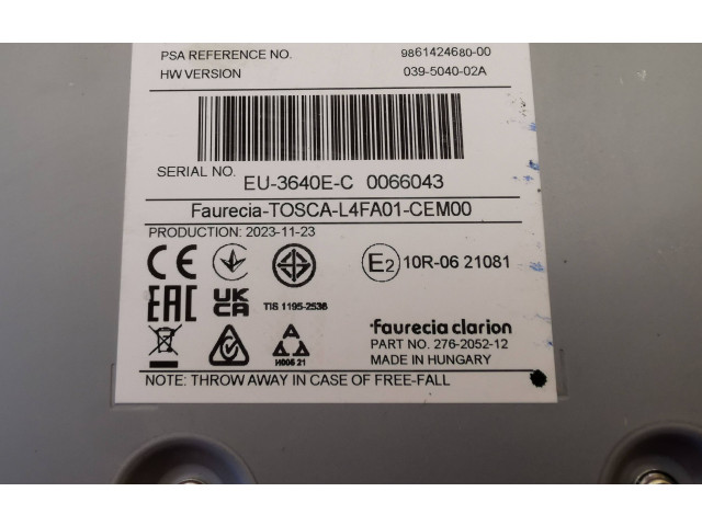 Блок управления 9861424680   Peugeot 5008 II