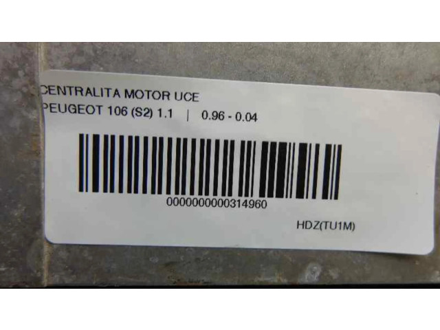 Řídící jednotka 176 Peugeot 106 1996