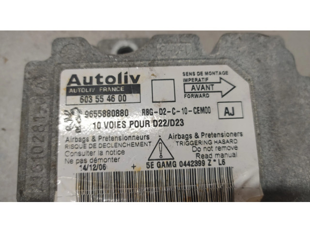 Блок подушек безопасности 9655880880, 603554600 Peugeot 407