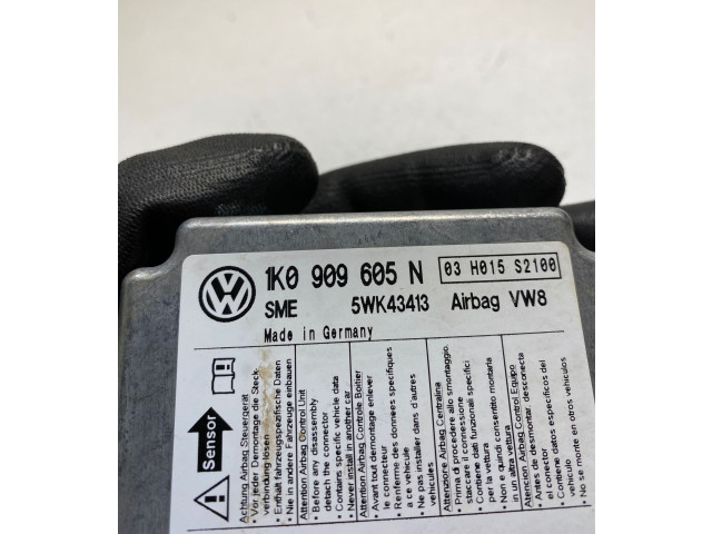 Блок подушек безопасности 1K0909605N, 03H015S2100 Volkswagen Golf Plus