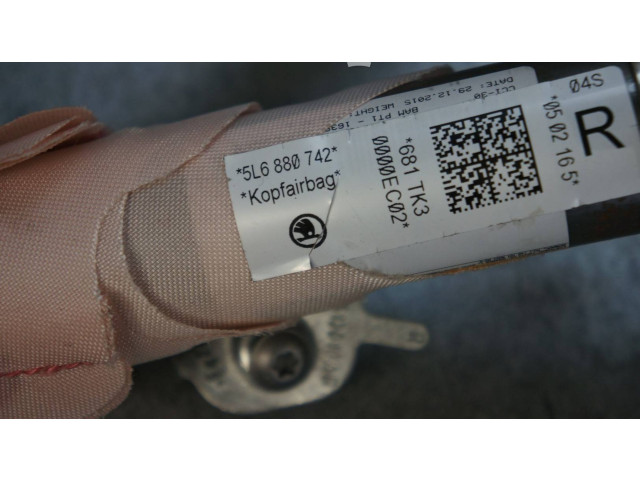 Боковая подушка безопасности 5L6880742 Skoda Yeti (5L)