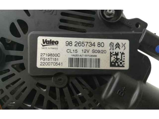 Генератор 9826573480 Peugeot 2008 I