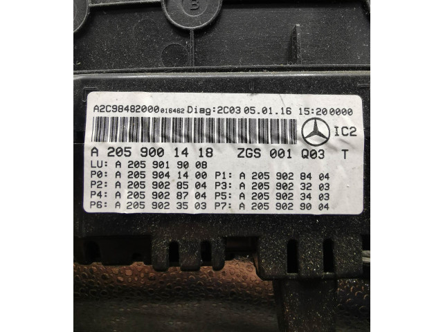 Přístrojová deska Mercedes-Benz GLC X253 C253 2017 A2059001418, A2059019008