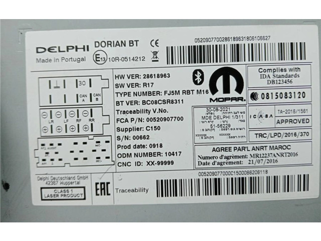 Радио/ проигрыватель CD/DVD / навигация