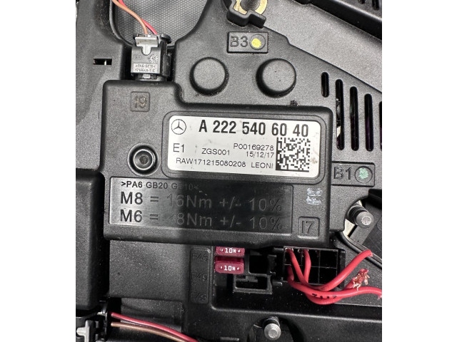 Pojistková skříňka A2225406040, P00169278 Mercede-Benz S W222 2017