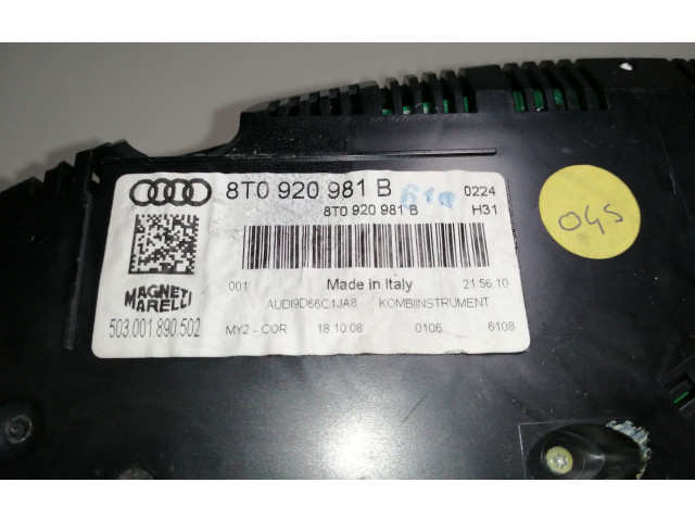 Přístrojová deska Audi A5 8T 8F 2010 8T0920981B