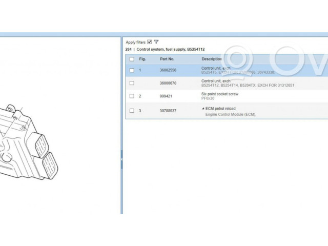 Řídící jednotka 31312651, 36002556 Volvo S60 2015