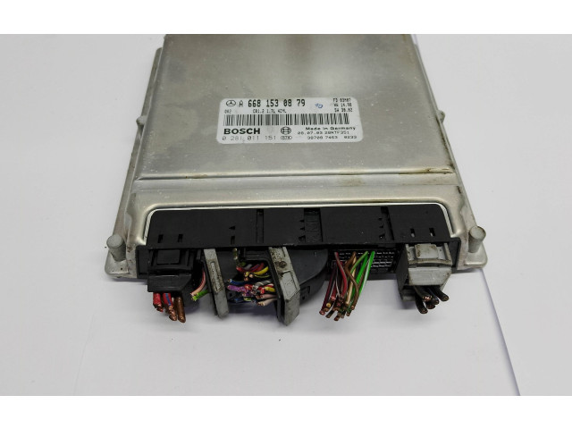 Блок управления двигателя 0281011151, A6681530879 Mercedes-Benz A W168