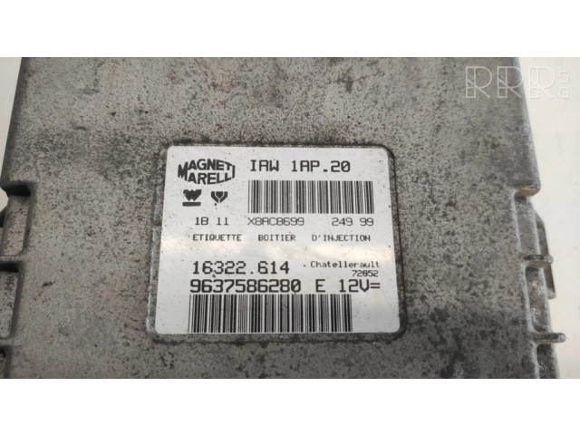 Řídící jednotka 9637586280, 9637586280E   Citroen Berlingo 1999