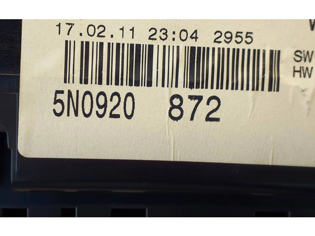 Přístrojová deska  Volkswagen Tiguan 2011 5N0920872, VD104817  