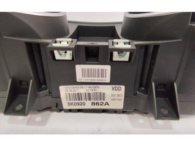 Панель приборов 5K0920862A Volkswagen Golf VI