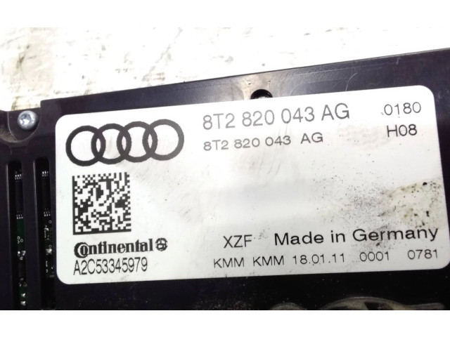 Блок управления климат-контролем 8T2820043AG Audi A4 Allroad B8