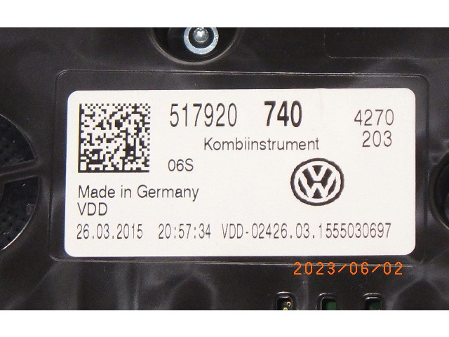 Панель приборов 517920740 Volkswagen Golf Sportsvan