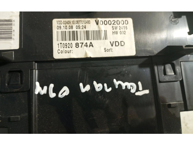 Панель приборов 1T0920874A, V0002000   Volkswagen Touran I       