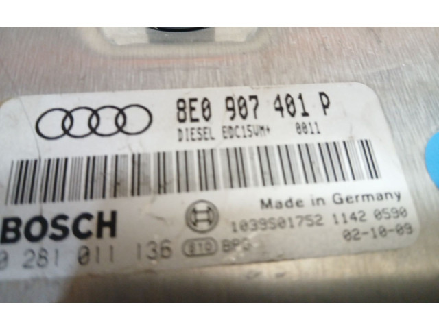 Блок управления двигателя 8E0907401P   Audi A6 S6 C5 4B