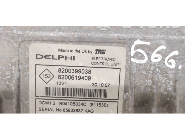 Блок управления двигателем Блок управления 8200399038   Renault Clio I