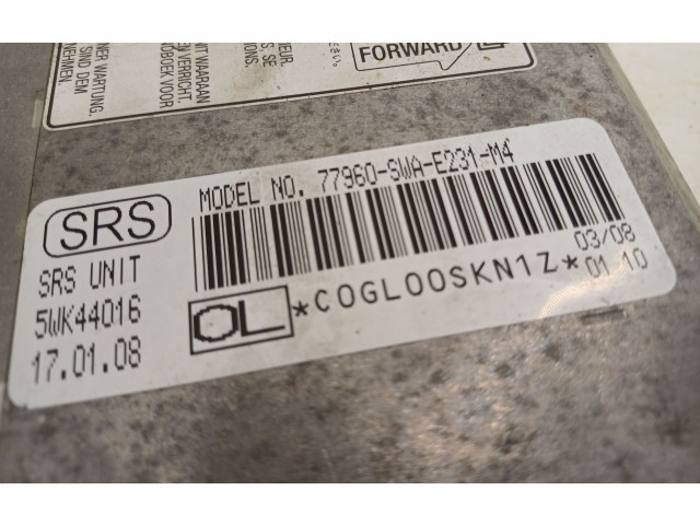 Блок подушек безопасности 77960SWA Honda CR-V