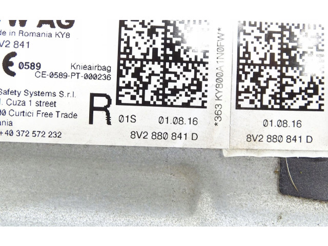 Подушка безопасности для колен 8V2880841D Audi A3 S3 8V