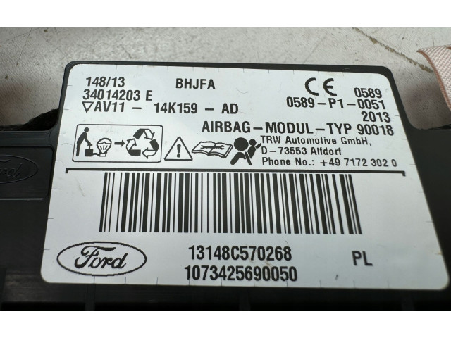 Боковая подушка безопасности AV1114K159AD, 14K159 Ford B-MAX