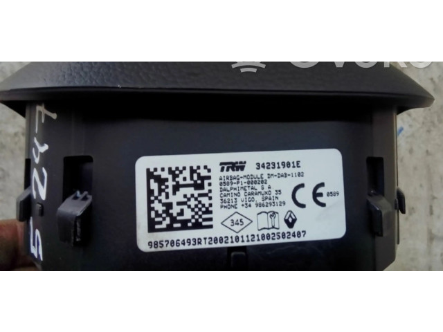 Подушка безопасности водителя 985706493r, 985706493R   Renault Clio V