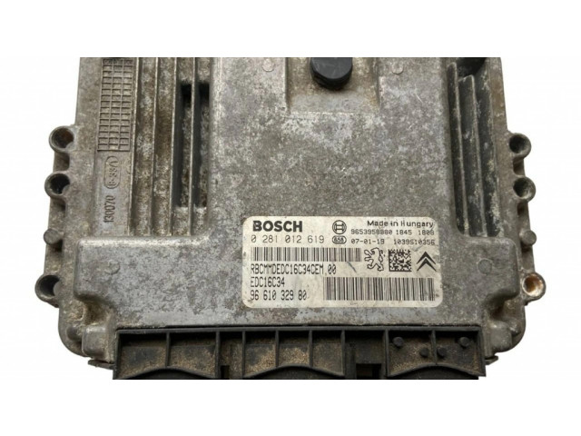 Řídící jednotka 9661032980, 0281012619 Peugeot Partner 2006