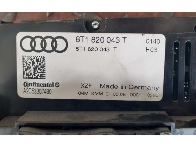 Блок управления климат-контролем 8T1820043T, A2C53307430 Audi A4 Allroad