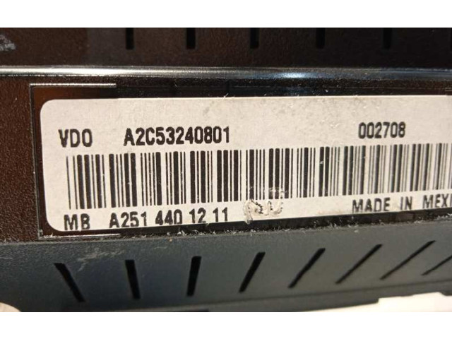 Панель приборов A2514401211, A2C53240801   Mercedes-Benz R W251       